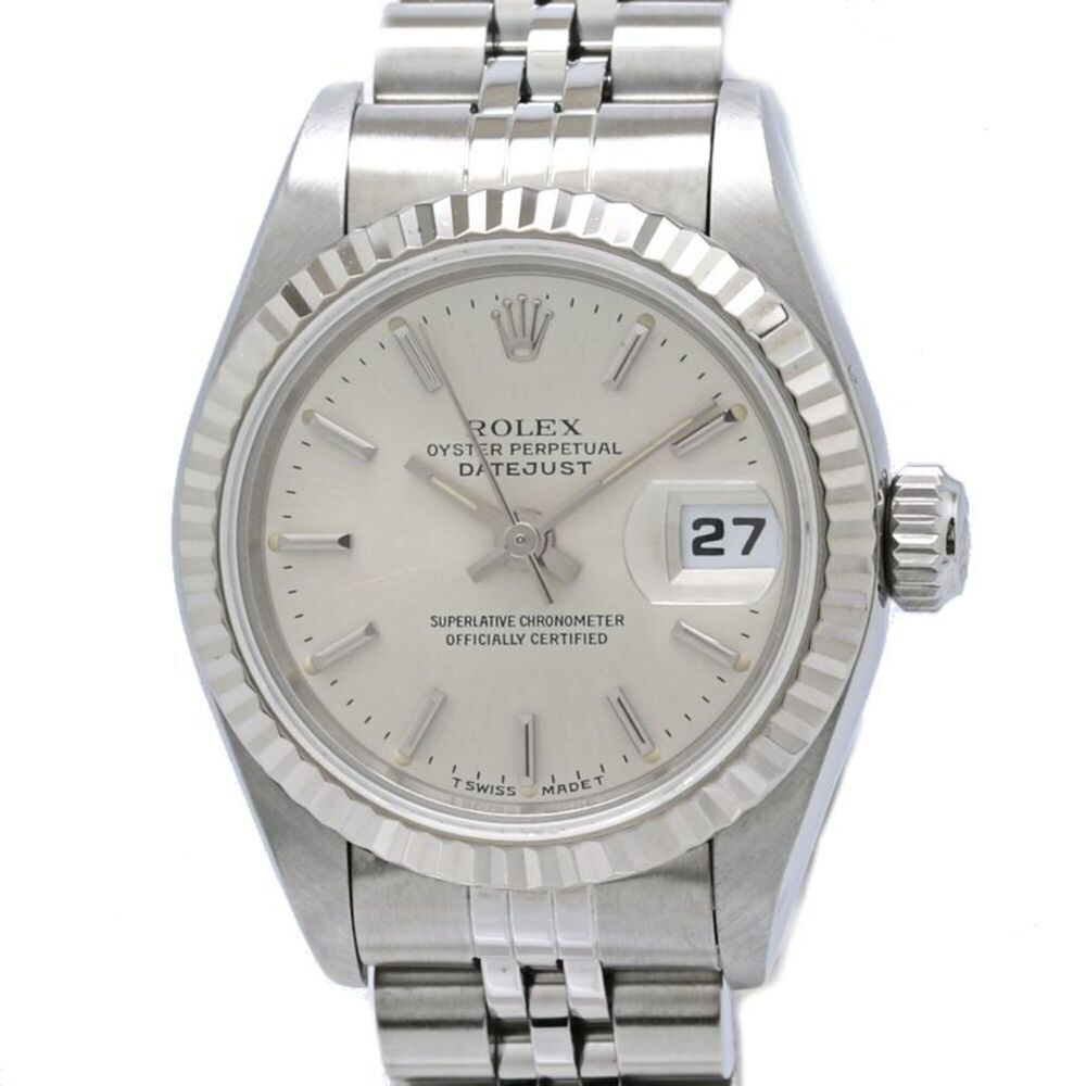 ROLEX Datejust 69174 Women's Watch, Stainless Steel x 18K White Gold, 40584